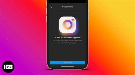How To Share Screen On Instagram Video Calls Igeeksblog