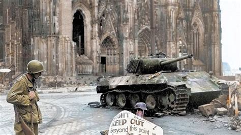 Panther Tank Vs Pershing Tank Cologne Cathedral Tank Duel 6th March