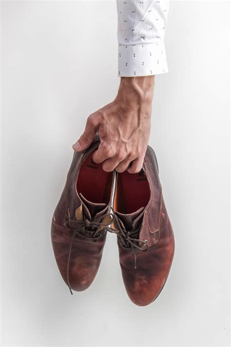 Free Images Footwear Brown Maroon Tan Leather Oxford Shoe Hand