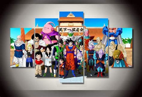 Grab this beautiful 5 piece dragon canvas set. Dragon Ball z - Group 5 Piece Canvas - Empire Prints