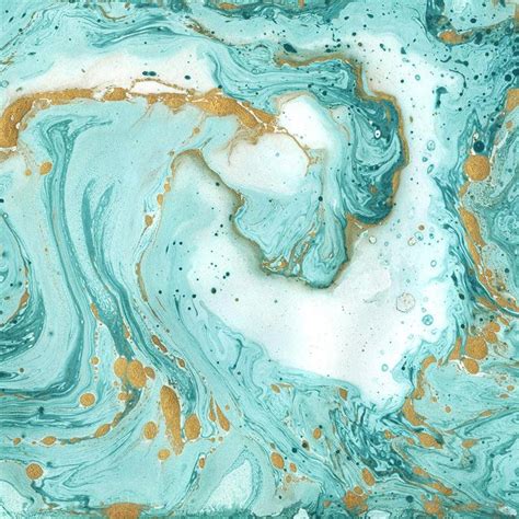 Blue marble wallpaper for laptop. Painted Marble Wallpaper Mural Teal and Gold M9253 - Walls ...