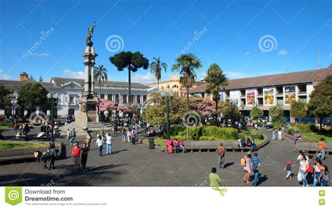 Activity In Independence Square In The Historic Center Of The City Of
