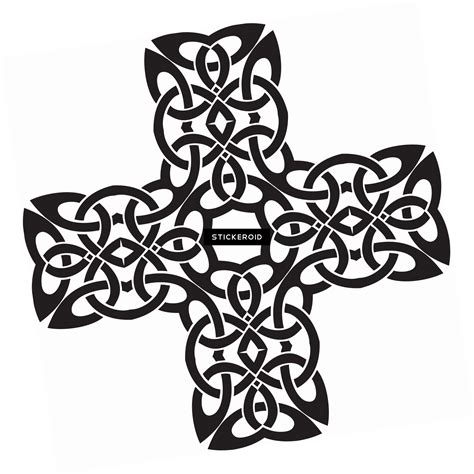 Celtic Cross Line Drawing Free Download On Clipartmag