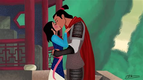 Illustrations By Dil Disney Mulan And Li Shang Disney Princess Art Disney Princess Pregnant