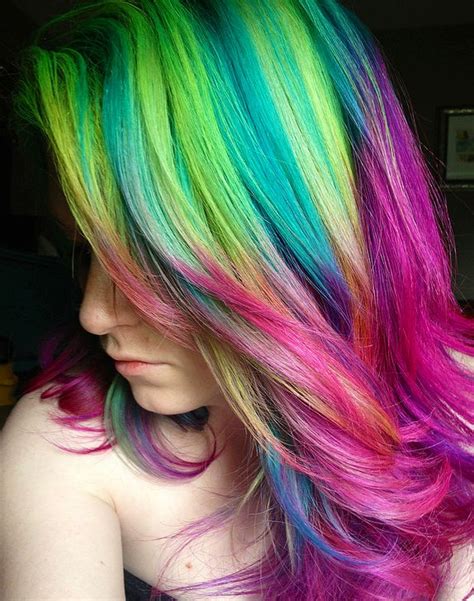 Dark chocolate or warm brown are the best suited hair color ideas for long black hair. 30 Rainbow Colored Hairstyles to Try - Pretty Designs