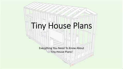Tiny House Plans Everything You Need To Know About Tiny House Plans