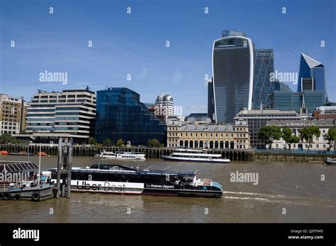 River Thames Iconic Buildings In City Of London Stock Photo Alamy