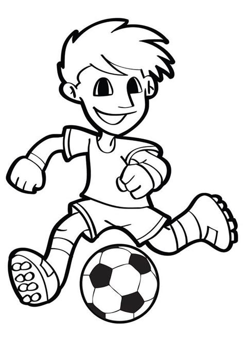 Dibujos de Fútbol para colorear. Imprimir en línea para niños