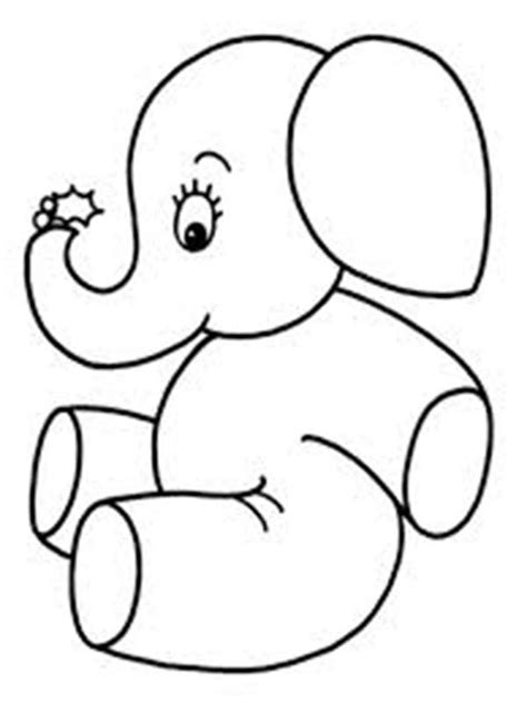 Cute Little Elephant Coloring Page Netart