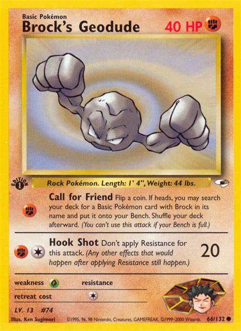 Geodude Do Brock Pokémon Myp Cards
