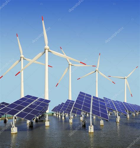 Paneles De Energ A Solar Y Turbina E Lica