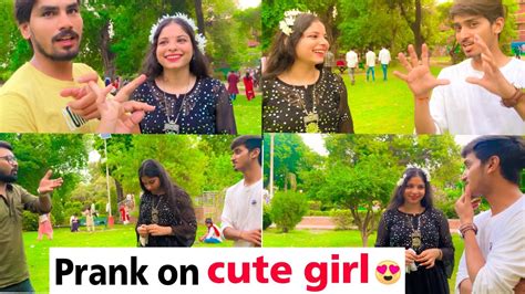 ladki rone wali thi😅🤭prank on cute girl 😍 nacreationvlog robinvlogs01 youtube