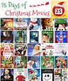 25 Days of Christmas Movies with Free Printable List - StartsAtEight