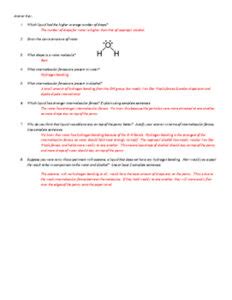 How the polarity of a molecule determines the type of intermolecular force present between like molecules? Intermolecular Forces Worksheet Answers Pdf - kidsworksheetfun