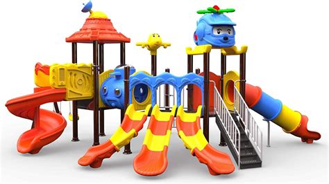 Outdoor Amusement Play Area Cool Plastic Playground Set Toys 4 You