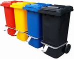 120 Litres Assorted Colours 2 Wheels Mobile Garbage Waste Bin Singapore ...