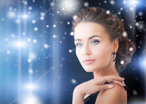 Woman With Diamond Earrings — Stock Photo © Sydaproductions 31823999
