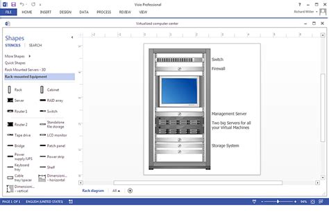 Visio construction stencils copyright notice: How To Make MS Visio Rack Diagram | How to Convert a Visio ...