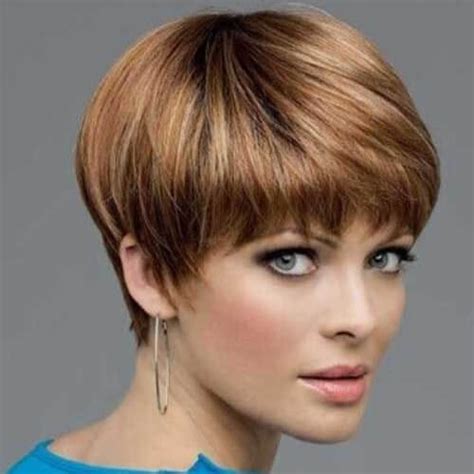 Comb your bangs back and keep the nape area very short. Short Wedge Haircut Ideas for Women 2018 - Fashionre