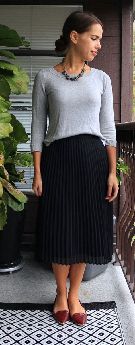 Jules In Flats Pleated Midi Skirt For Work Fall Workwear On A Budget