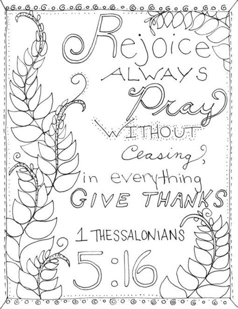 Bible Thessalonians Sketch Coloring Page