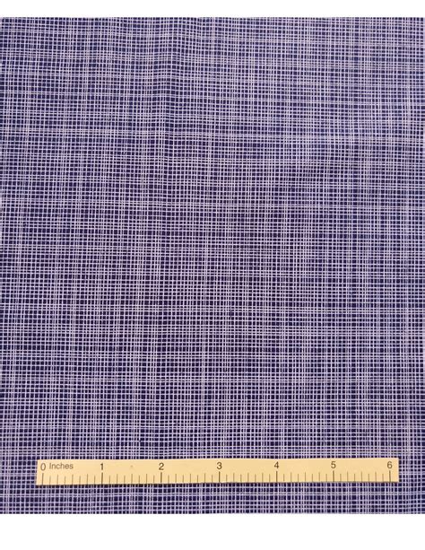 White Gridlines On Navy 100 Cotton Fabric By The Yard Etsy