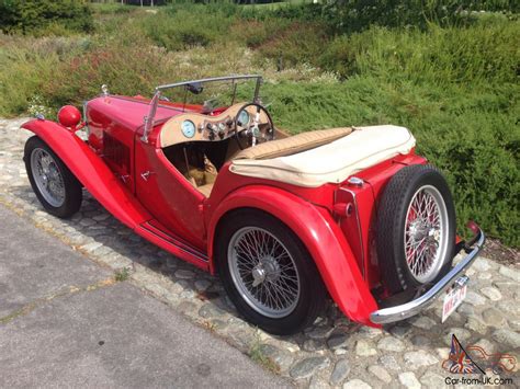 1949 Mg Tc Redtan 4 Speed Wire Wheels Rhd Excellent