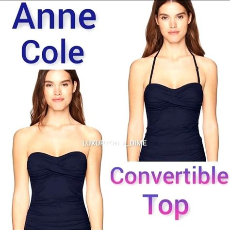 Anne Cole Swim Anne Cole Bikini Top Bandini Convertible Tankini
