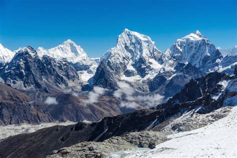 Snowy Mountains Of The Himalayas Stock Photo Image Of Asia Height