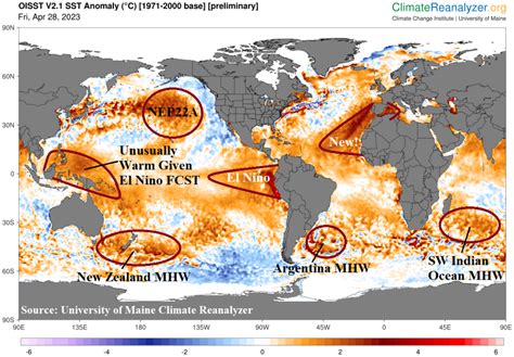El Nino Marine Heat Waves And July 2023 Northern Hemisphere Climate Risks