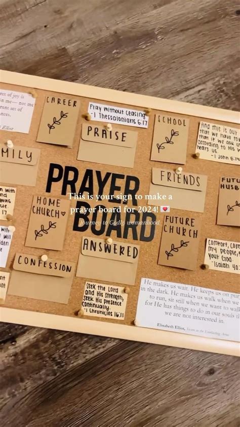 Prayer Board Idea Prayer Board Inspiration In 2024 Prayer Vision