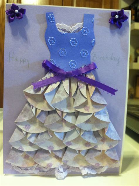 Mom Birthday Card Dress To Make For Art Project Birthday Cards For