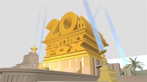Logo 3d Model 20th Century Fox Sketchfab 20th Century Fox Logo