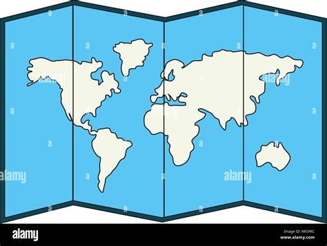 Mapa Del Mundo Cartoon Imagen Vector De Stock Alamy