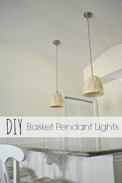 Diy Basket Pendants Diy Basket Diy Lighting Diy Home Decor
