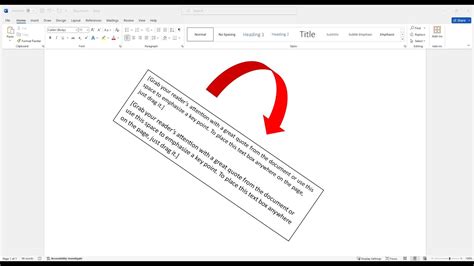 How To Rotate Text Box In Word Youtube