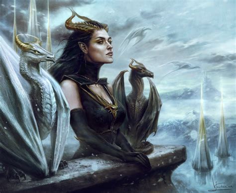 Dragon Queen By Inna Vjuzhanina Fantasy Queen Dark Fantasy Art