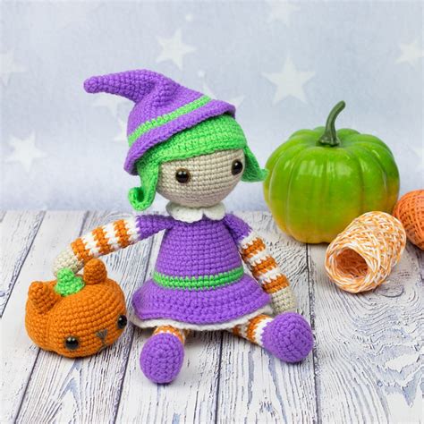 Halloween witch amigurumi pattern 2 | Halloween crochet patterns ...