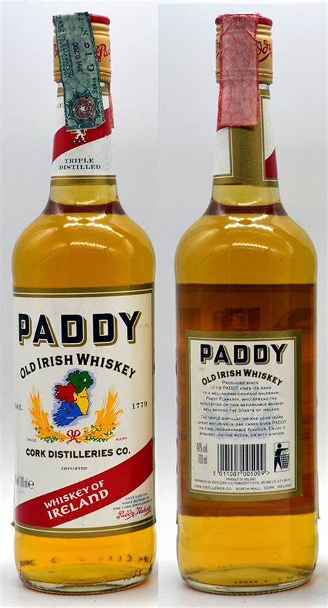 Paddy Old Irish Whiskey Ratings And Reviews Whiskybase