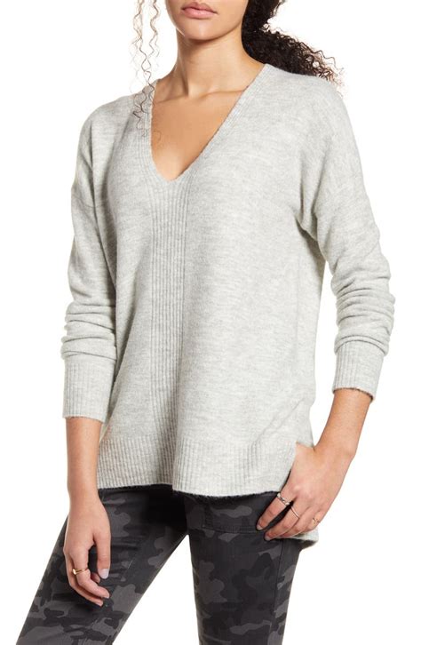 Dreamers By Debut Ribbed Detail Tunic Sweater Nordstrom