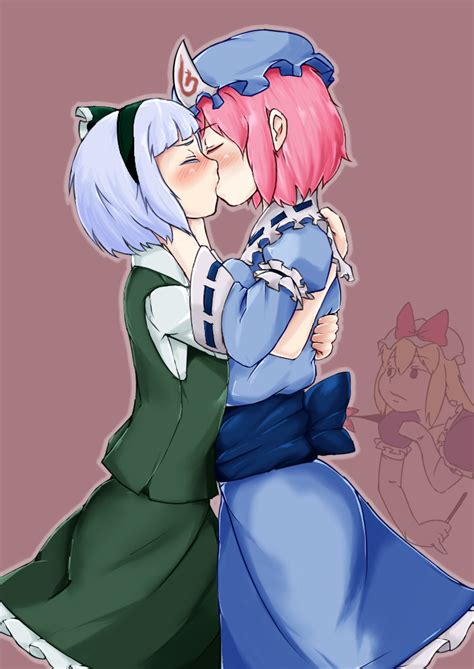 Yakumo Yukari Konpaku Youmu And Saigyouji Yuyuko Touhou Drawn By