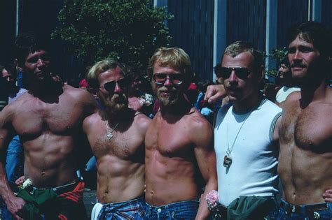 Gay Freedom Day Group Of Shirtless Men With Sunglasses Glbt
