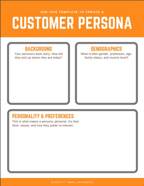 How To Create A Customer Persona In 6 Steps Free Template