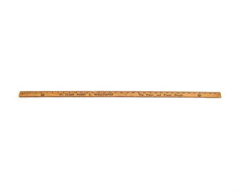 Vintage Wooden Ruler Yard Stick Measure 36 Inches 3 Feet