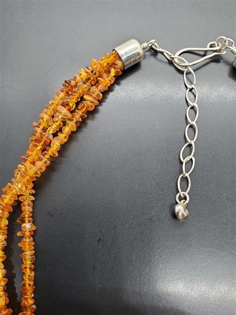 Jay King Dtr Amber Turquoise Sterling Silver Necklace Mine Finds Ebay