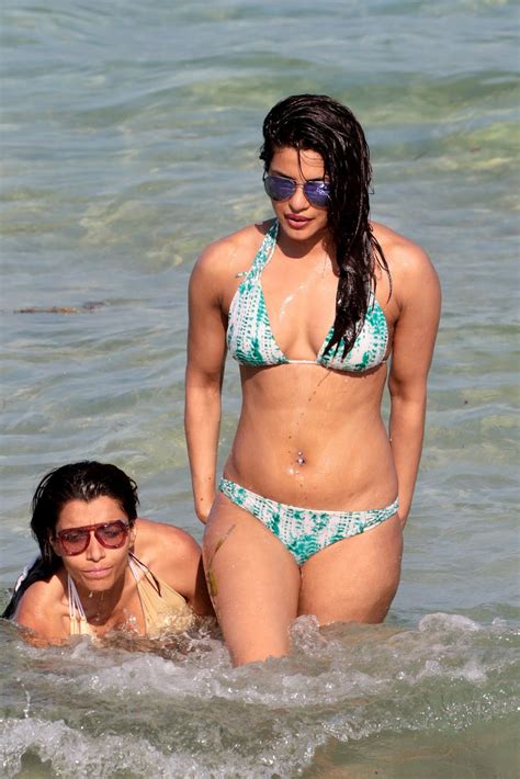 Priyanka Chopra Showcases Her Sexy Body In A Two Piece Bikini As She