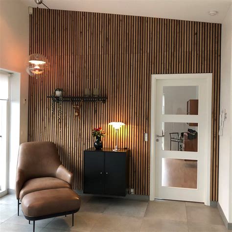 Acoustic Natural Oak | Slat Wood Wall Panels | Sound Proof Wall | Wood