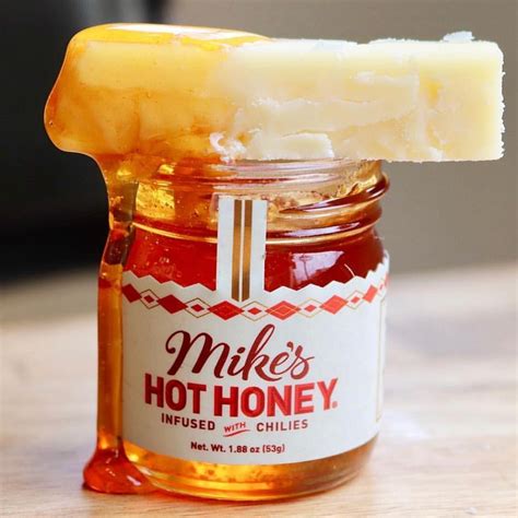 Mikes Hot Honey Mini Jar Cheese Bites Strawberry Rhubarb Jam Yummy Food