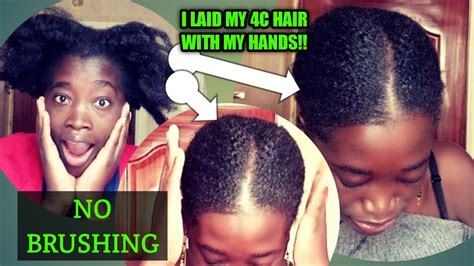 4c Hair Doesn T Slick Down Look At What She Did Slick Down 4c Natural Hair Tutorial Youtube