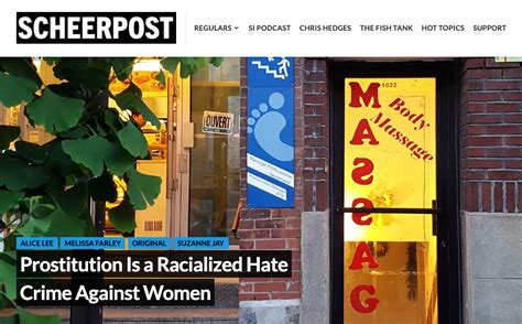 Scheerpost Prostitution Is A Racialized Hate Crime Against Women